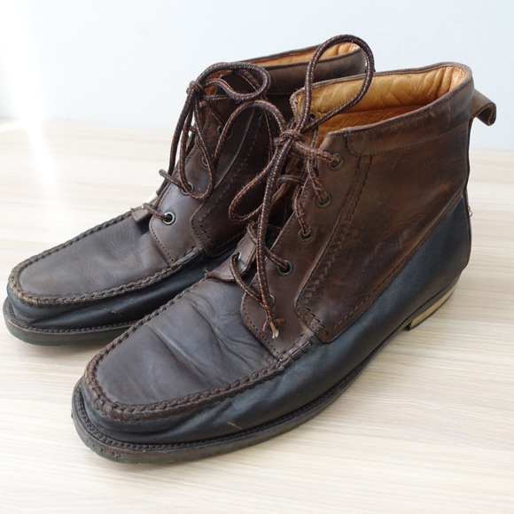 BALLY Ankle Boots Mens 8.5 D Dark Brown VINTAGE Moc Toe Chukka ITALY Binghamton‎ main image 16